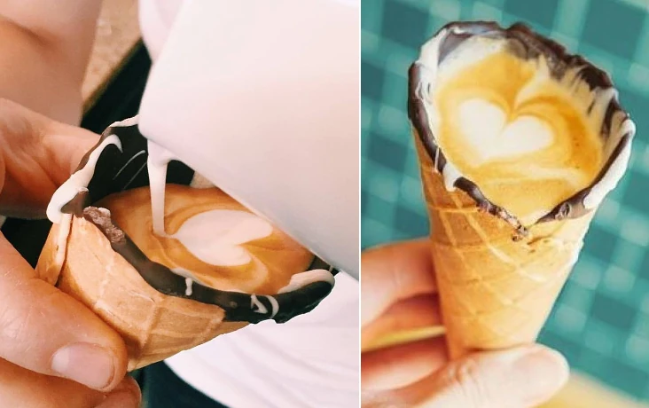 Du Café dans un Cornet