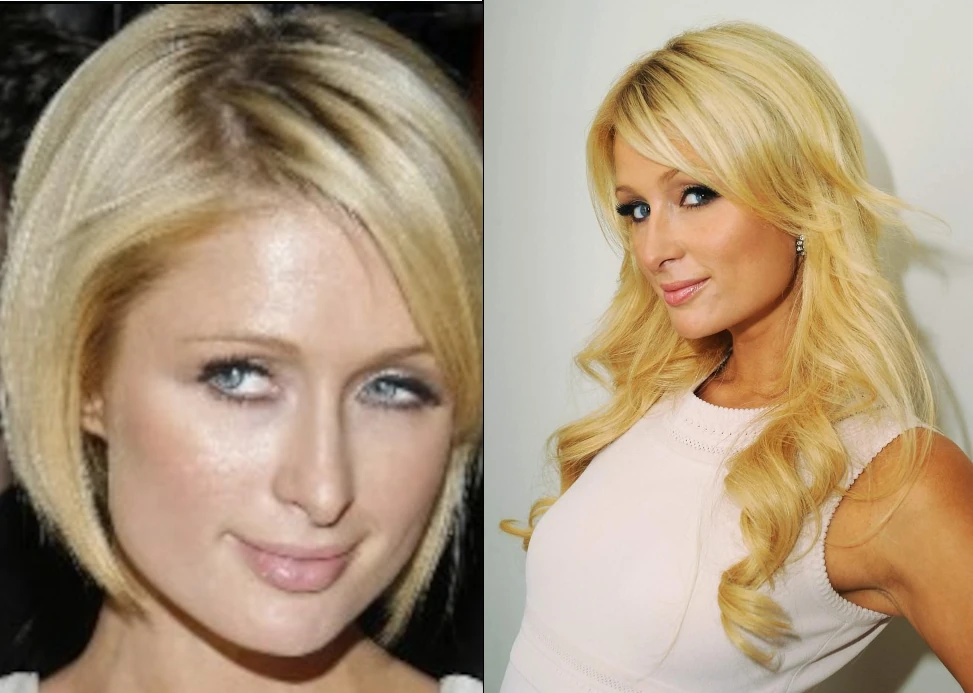 stars-cheveux-courts-vs-longs-paris-hilton
