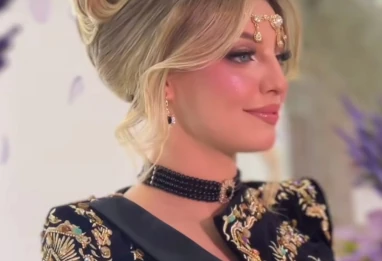 Mariage glamour de Lilyane Berkoune & Yacine Zahi : traditions algériennes, hamaria marocaine et éclat indien