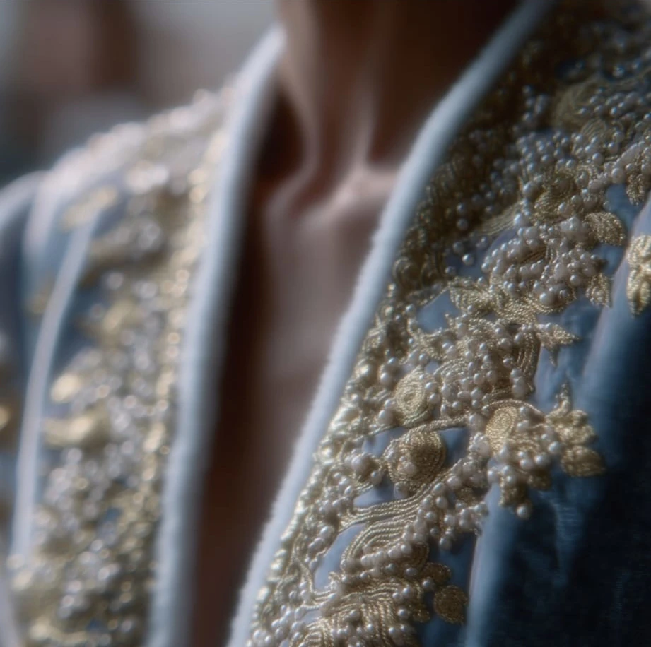 Karakou incrusté de perles signé Khadidja Baghli