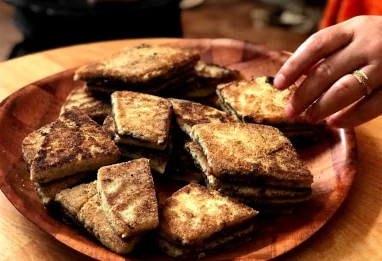 Bradj, losanges de semoule aux dattes