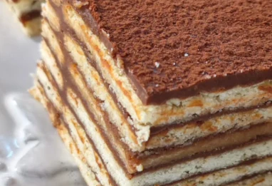 Gâteau gourmand au chocolat et café sans cuisson