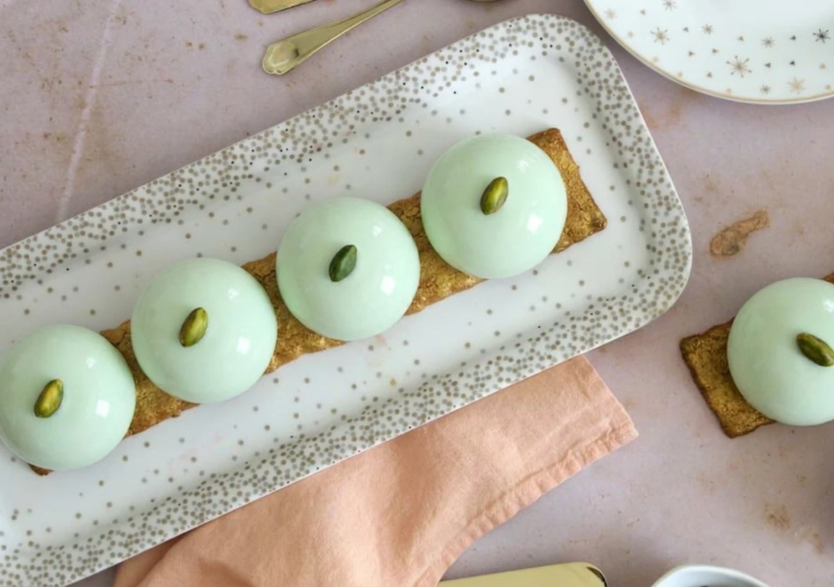 Mkhabez à la pistache et zeste d'orange sans sucre