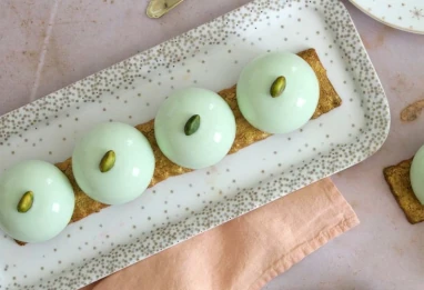 Mkhabez à la pistache et zeste d'orange sans sucre