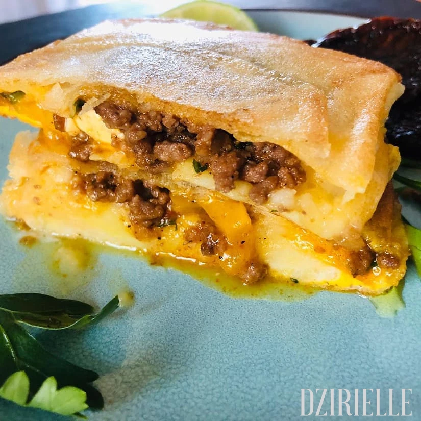 Brick (bourek) de Annaba à la viande hachée et œuf coulant