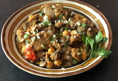 Ragoût de viande aux champignons à l'Algérienne  : Chtitha lham