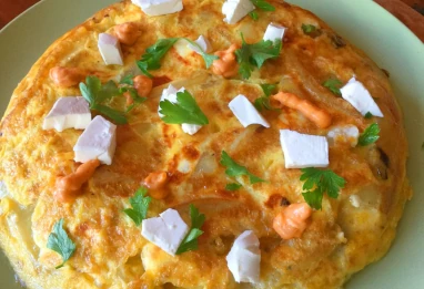 Frites omelette à l'algérienne