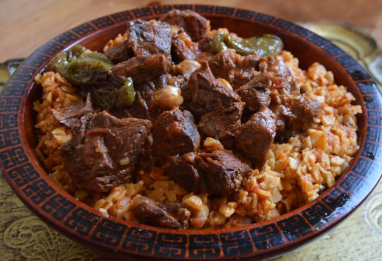 Chakhchoukha dfer (galette émiétée en sauce)