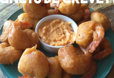 Beignets de crevettes croustillants