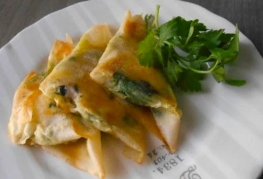 Bricks aux épinards et au fromage de chèvre