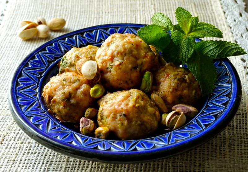 Croquettes de dinde aux éclats de pistaches