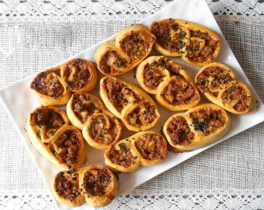 Palmiers à la viande hachée