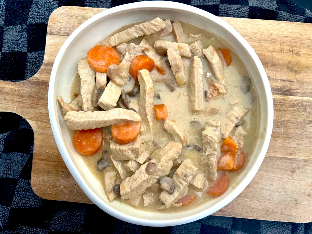 Blanquette de dinde aux champignons