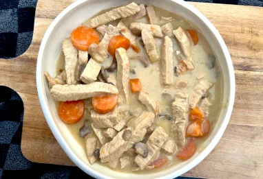 Blanquette de dinde aux champignons