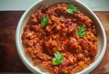 Chili con Carne aux deux poivrons