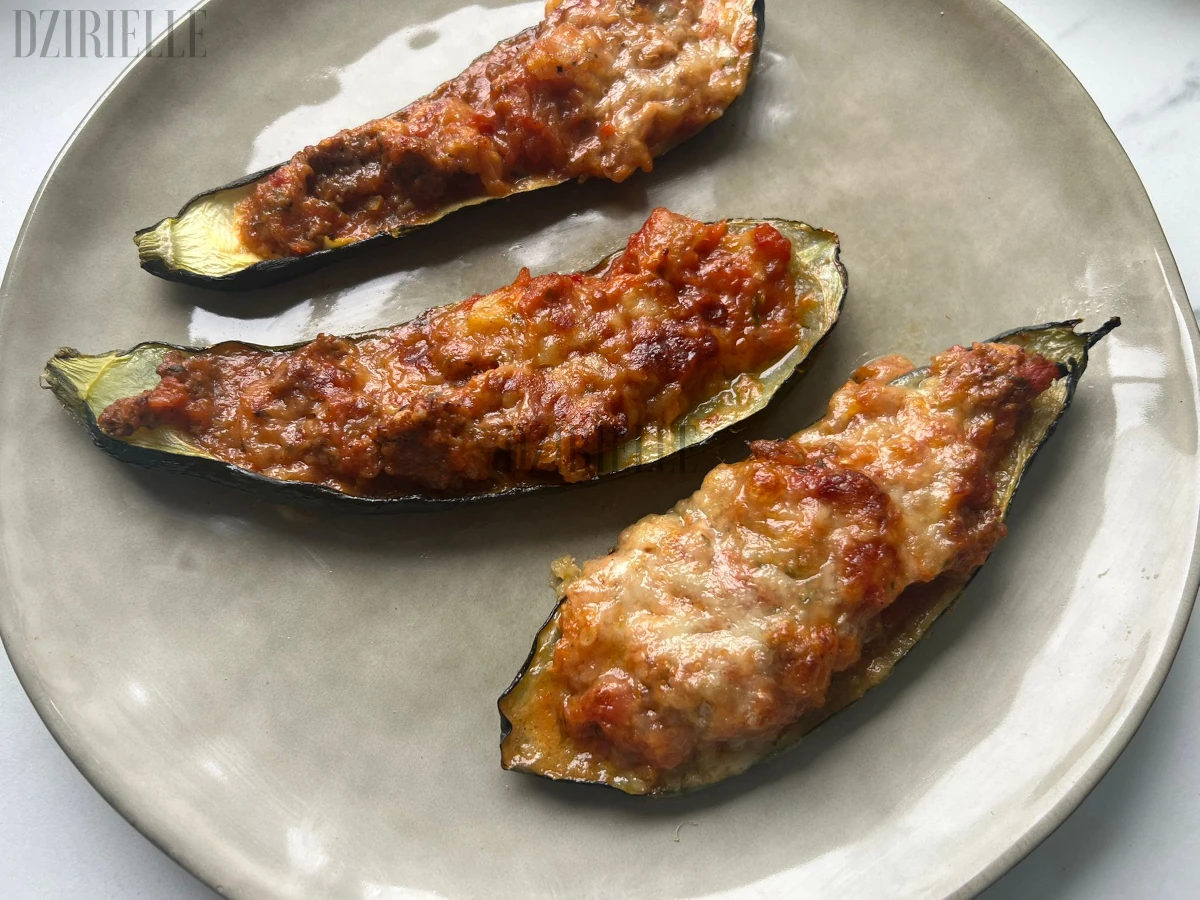 Courgettes farcies viande et légumes