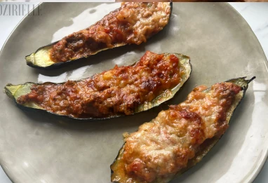 Courgettes farcies viande et légumes