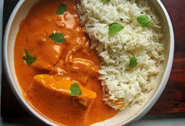 Curry de cabillaud à la crème de coco et tomates séchées