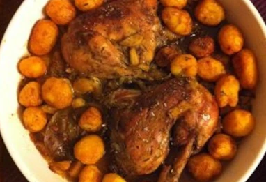 Poulet aux 40 gousses d'ail