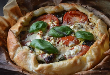 Tarte à l'aubergine et à la tomate