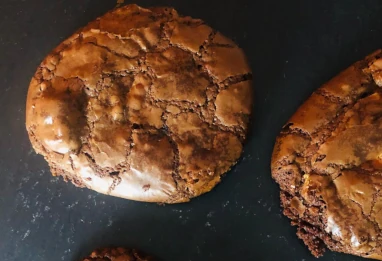 Cookies tout chocolat craquelés